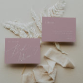 Whimsisches Skript | Rose Trauzeuge Vorschlagskart Einladung