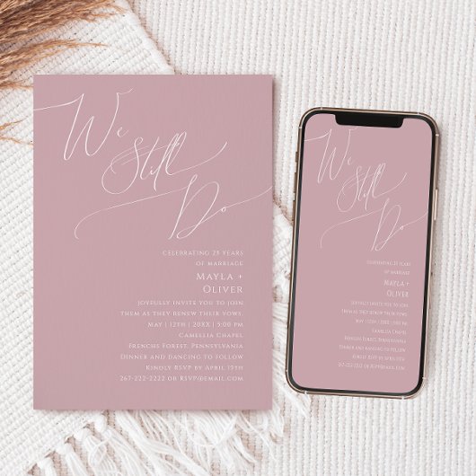 Whimsisches Skript | Rose Wir verlängern uns noch Einladung