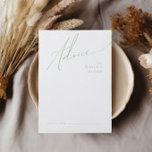 Whimsisches Skript | Sage Green Wedding Hinweiskarte