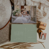 Whimsisches Skript | Sage Horizontal Foto Vielen D Postkarte