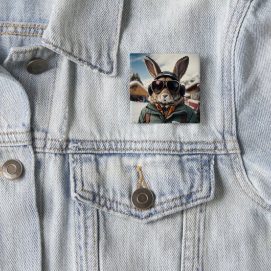 Whimsisches Snowboarden Button (Beispiel)