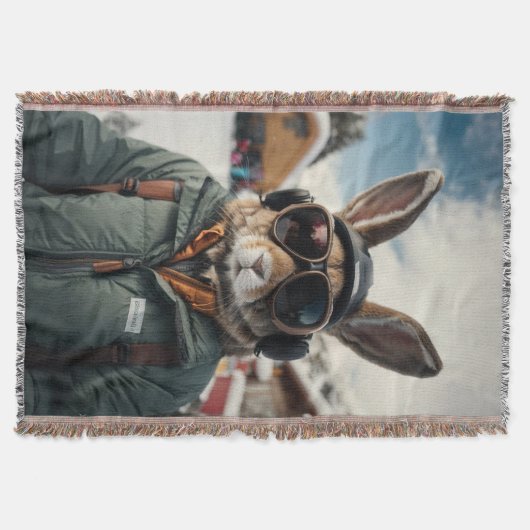 Whimsisches Snowboarden Decke (Vorderseite)