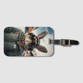 Whimsisches Snowboarden Gepäckanhänger (Vorderseite (Horizontal))