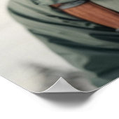 Whimsisches Snowboarden Poster (Ecke)