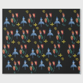 Whimsisches Spring-Mod Geschenkpapier (Flach)