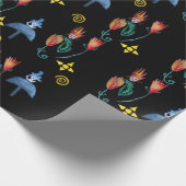 Whimsisches Spring-Mod Geschenkpapier (Ecke)