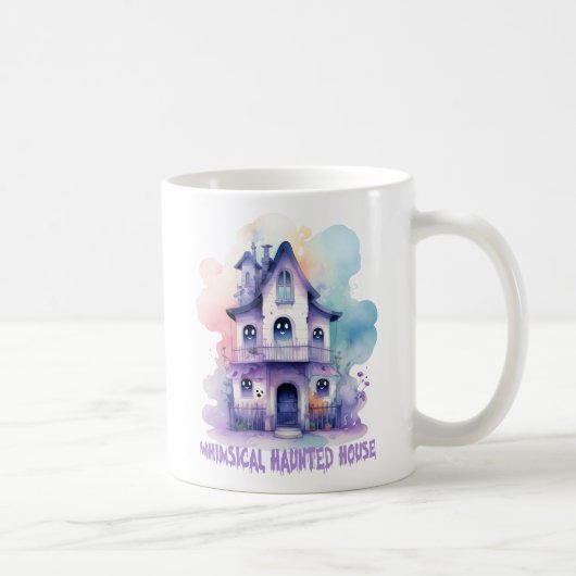 Whimsisches Spuk Haus Kaffeetasse (Rechts)