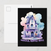 Whimsisches Spuk Haus Postkarte (Vorne/Hinten)