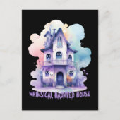 Whimsisches Spuk Haus Postkarte (Vorderseite)