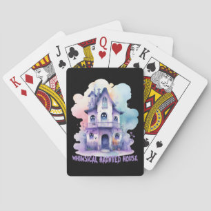 Whimsisches Spuk Haus Spielkarten