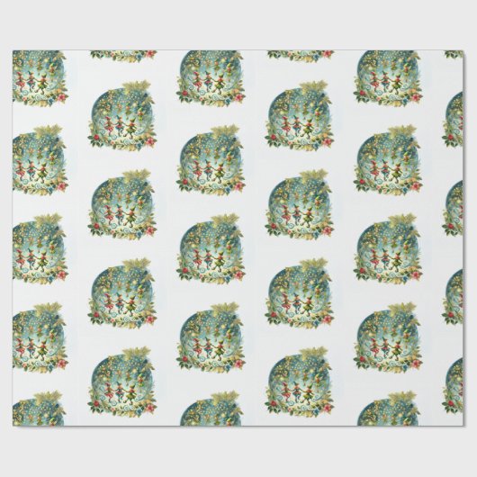 Whimsisches Tanzelf Geschenkpapier (Flach)