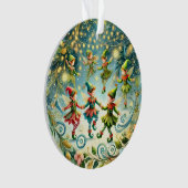 Whimsisches Tanzelf Ornament (Vorderseite)