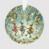 Whimsisches Tanzelf Ornament (Vorderseite)