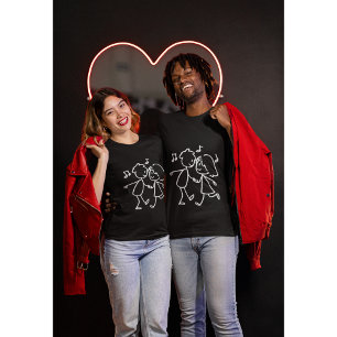 Whimsisches Tanzen kombiniert minimalistisch roman T-Shirt
