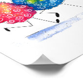 Whimsisches Tanzschaf Poster (Ecke)