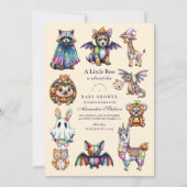 Whimsisches TierHalloween Einladung (Vorderseite)