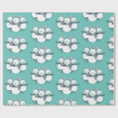 Whimsisches Trio-Wrapping-Papier Geschenkpapier (Flach)