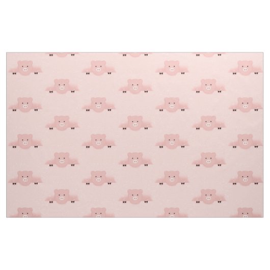 Whimsisches und Extravagantes rosa Schwein Niedlic Stoff (Fat Quarter (45,7 x 55,9 cm))