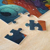 Whimsisches und spielerisches Design für Kinder Puzzle (Seite)