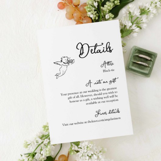 Whimsisches Verschlusskarte Begleitkarte