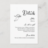 Whimsisches Verschlusskarte Begleitkarte (Vorderseite)