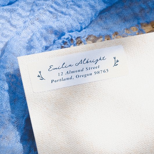 Whimsisches Vintages Bläschen Rücksendeadresse