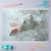 Whimsisches Vintages Osterkaninchen-Dekoupage Seidenpapier (Basteln)