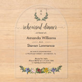 Whimsisches Vintages Probe Acryleinladungen (Vorderseite)