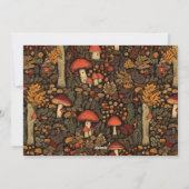 Whimsisches Waldwald Weihnachtsfest Foto Feiertagskarte (Rückseite)