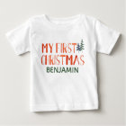 Whimsisches Wasserfarbe Mein erster Weihnachtsname