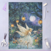 Whimsisches Wasserfarben-Fee-Garten-Decoupage-Papi Seidenpapier (Basteln)