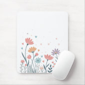 Whimsisches Wasserfarbenfloral Mousepad (Mit Mouse)