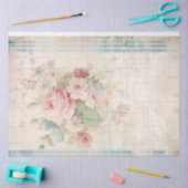 Whimsisches Wasserfarbenröschen Englische Rose chi Seidenpapier (Basteln)