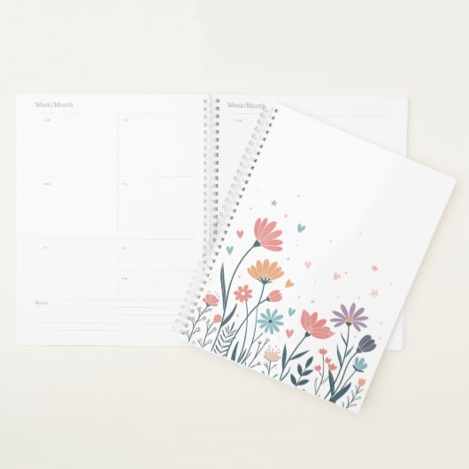 Whimsisches Watercolor Floral Notebook Planer (Anzeige)