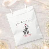 Whimsisches Weihnachten Zebra Geschenktütchen (Ausgeschnitten)