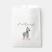 Whimsisches Weihnachten Zebra Geschenktütchen (Vorderseite)