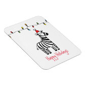Whimsisches Weihnachten Zebra Magnet (Rechte Seite)