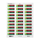 Whimsisches Weihnachtsbannerrücksendesiegel (Vorne)