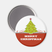 Whimsisches Weihnachtsbaummagnet Magnet (Vorderseite/Rückseite)