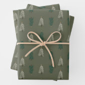 Whimsisches Weihnachtsbaumwrapping Papier (Beispiel)