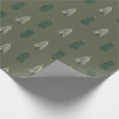 Whimsisches Weihnachtsbaumwrapping Papier Geschenkpapier (Ecke)