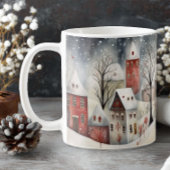 Whimsisches Weihnachtsdorf Kaffeetasse