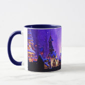 Whimsisches Weihnachtsdorf Lila Tasse Cup (Links)