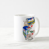 Whimsisches Weihnachtsfest Alaska Wildlife Coffee Kaffeetasse (VorderseiteRechts)