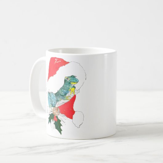 Whimsisches Weihnachtsfest Alaska Wildlife Coffee  Kaffeetasse (Vorderseite Links)