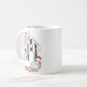 Whimsisches Weihnachtsfest Alaska Wildlife Coffee Kaffeetasse (Vorderseite Links)