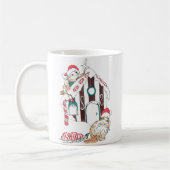 Whimsisches Weihnachtsfest Alaska Wildlife Coffee Kaffeetasse (Links)