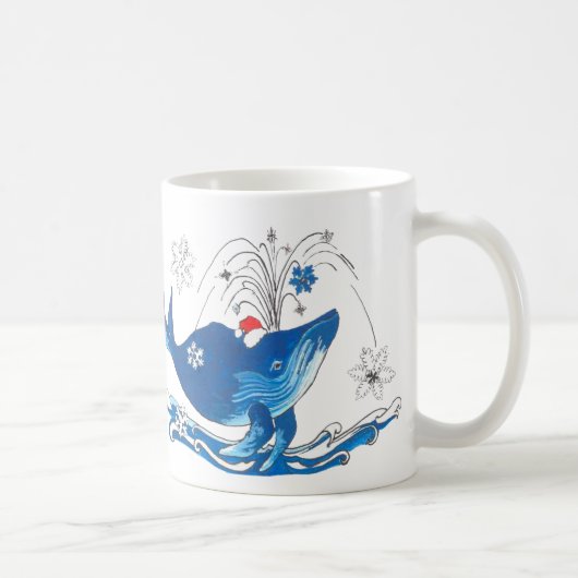 Whimsisches Weihnachtsfest Alaska Wildlife Coffee  Kaffeetasse (Rechts)