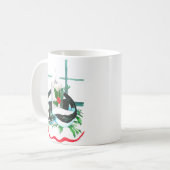 Whimsisches Weihnachtsfest Alaska Wildlife Coffee  Kaffeetasse (Vorderseite Links)