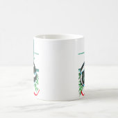 Whimsisches Weihnachtsfest Alaska Wildlife Coffee  Kaffeetasse (Mittel)